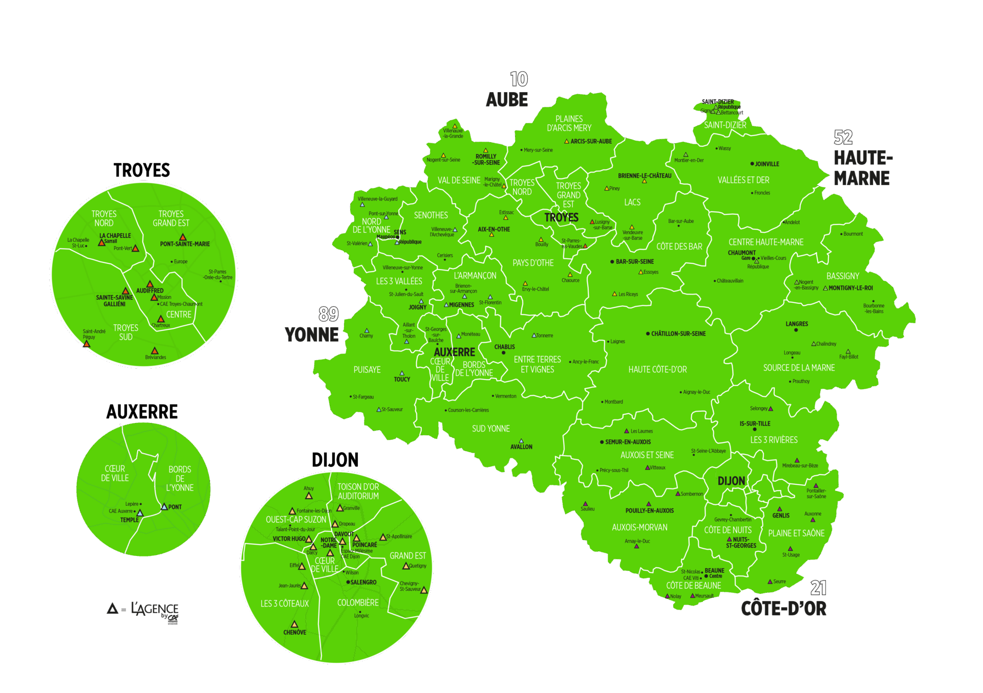 carte des territoires credit agricole de champagne bourgogne