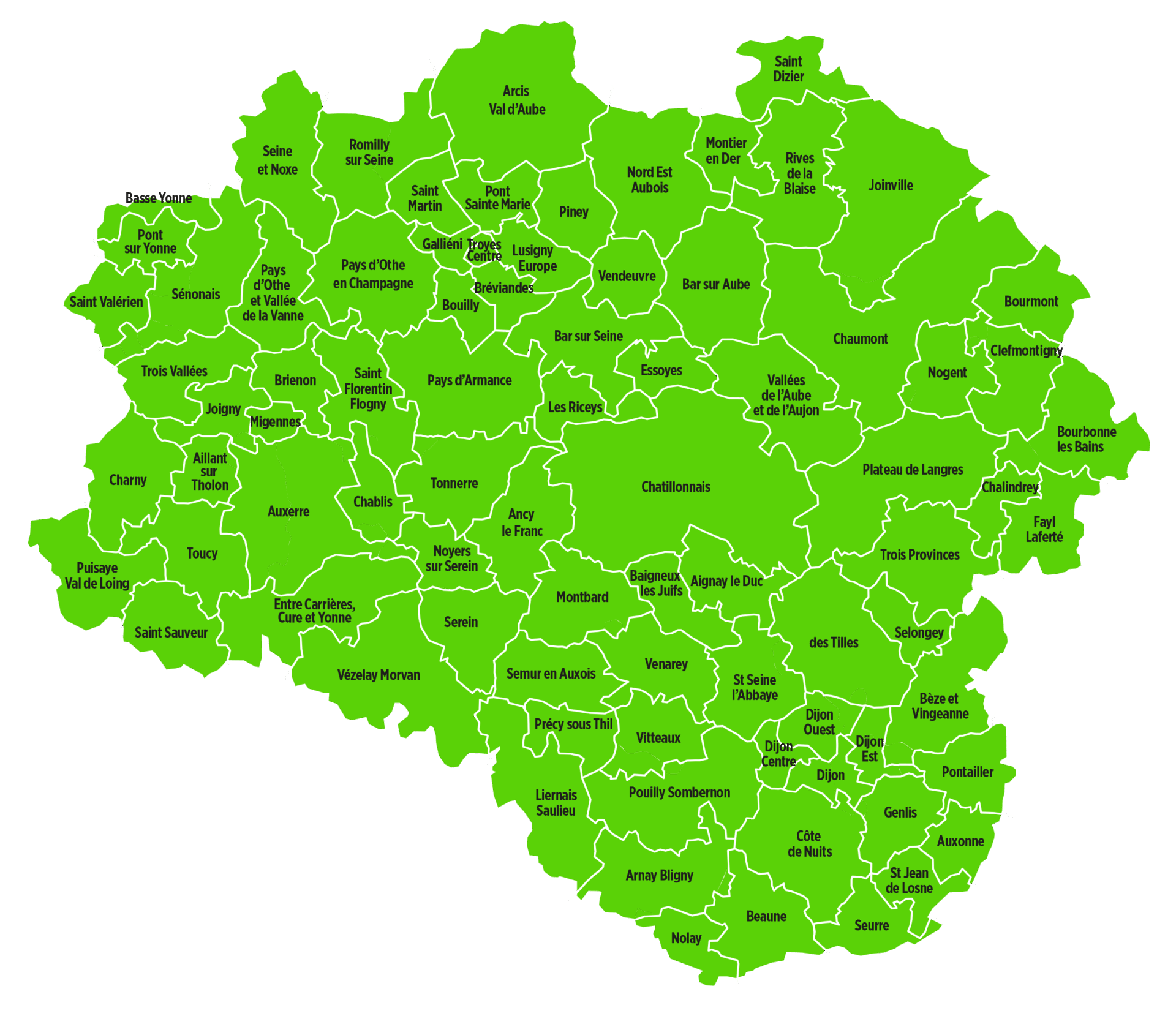 carte caisses locales credit agricole champagne bourgogne