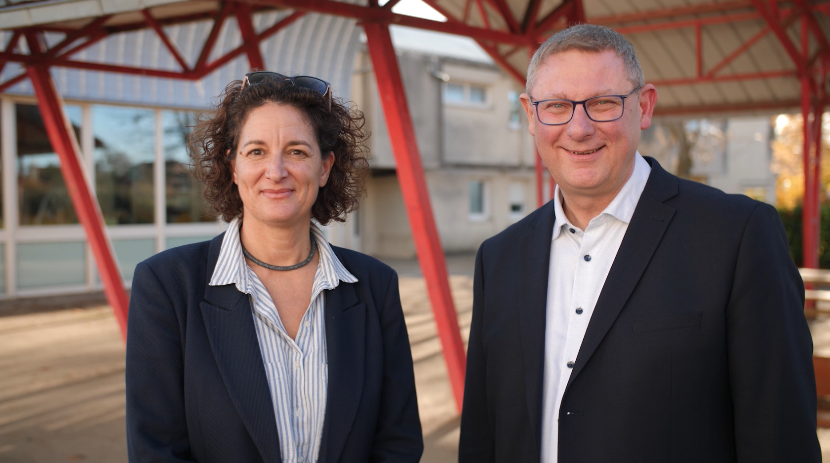 Aurore vieira du crédit agricole de champagne bourgogne et jean Yves Metin de la MFR