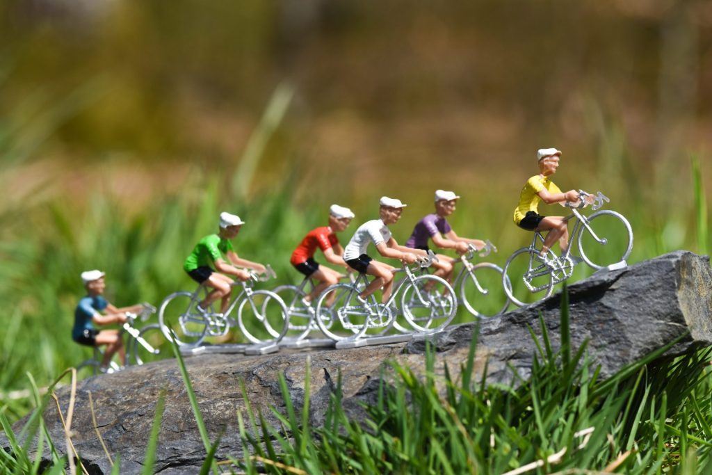 figurines de cyclistes challenge