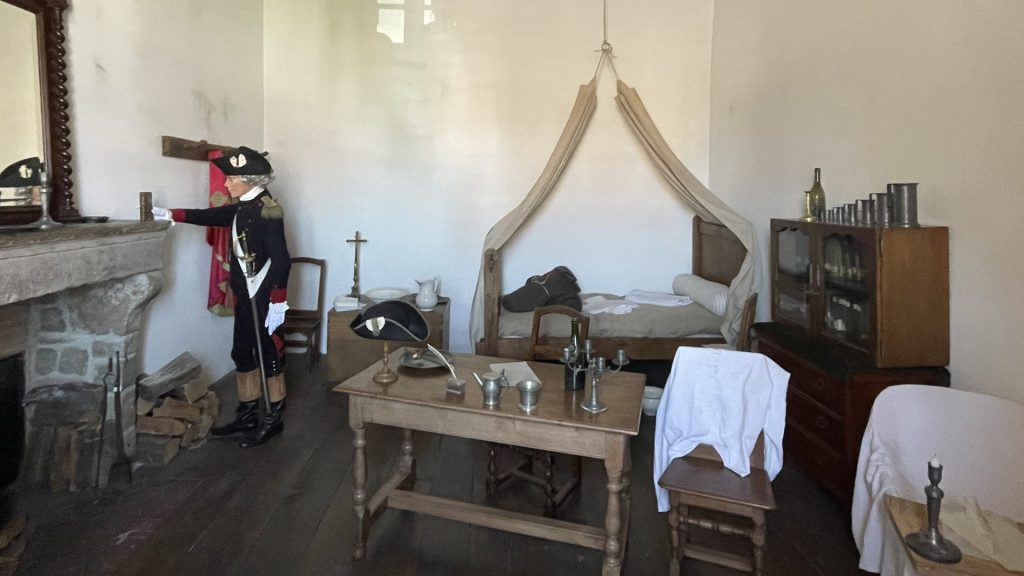 chambre de napoléon a la garnison du régiment du train d'auxonne