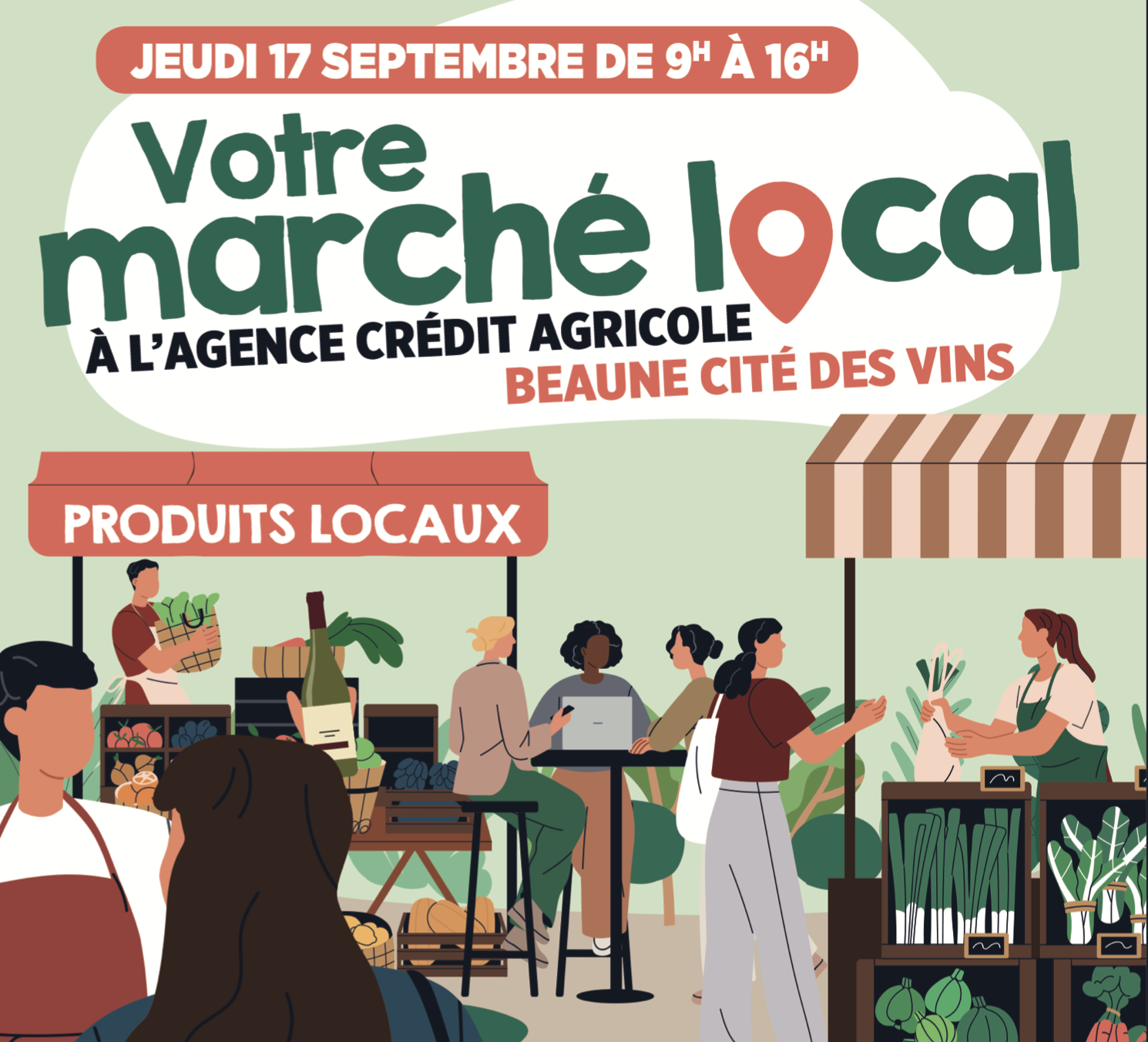 affiche Beaune marche local